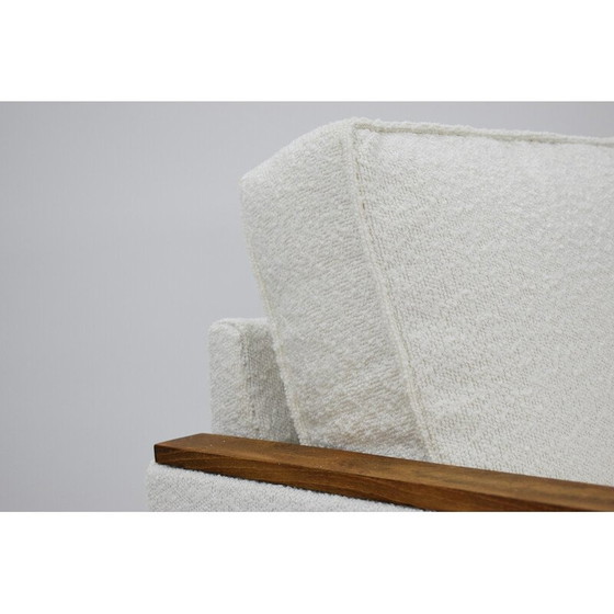 Image 1 of Fauteuil vintage modèle Zwp-8 cube en bois et tissu, Pologne 1970