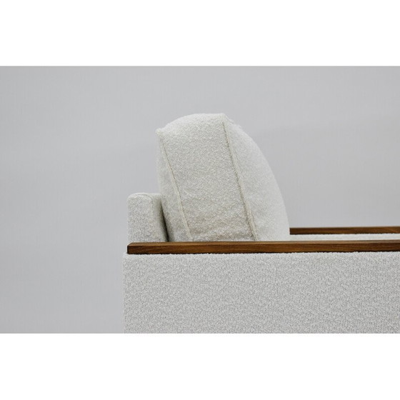 Image 1 of Fauteuil vintage modèle Zwp-8 cube en bois et tissu, Pologne 1970