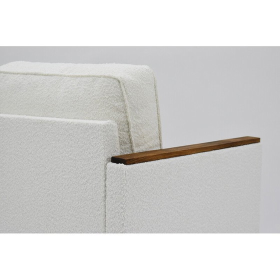 Image 1 of Fauteuil vintage modèle Zwp-8 cube en bois et tissu, Pologne 1970