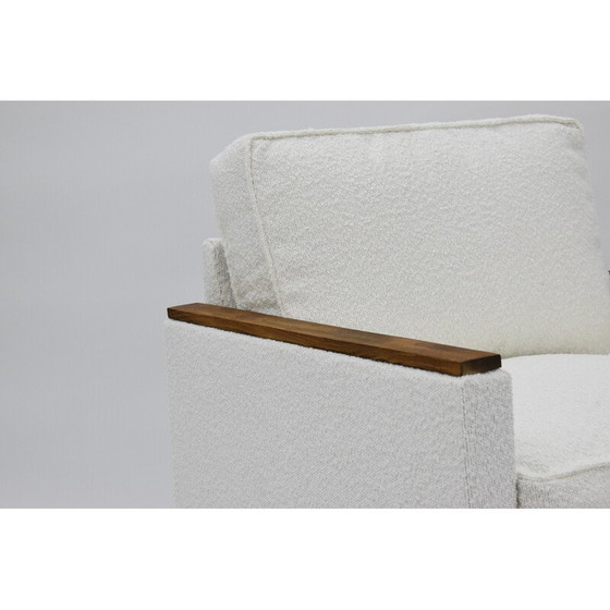 Image 1 of Fauteuil vintage modèle Zwp-8 cube en bois et tissu, Pologne 1970