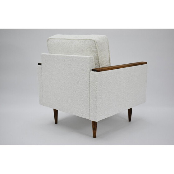 Image 1 of Fauteuil vintage modèle Zwp-8 cube en bois et tissu, Pologne 1970