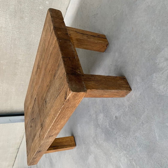 Image 1 of Table basse vintage en chêne, Belgique 1970