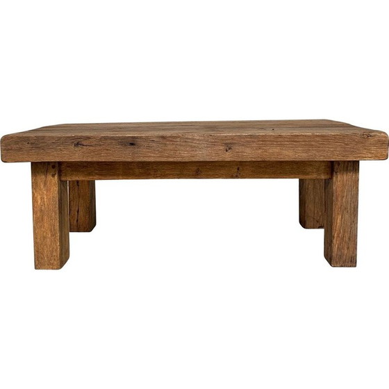 Image 1 of Table basse vintage en chêne, Belgique 1970