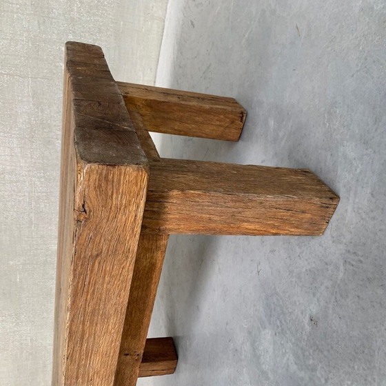 Image 1 of Table basse vintage en chêne, Belgique 1970