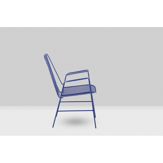 Image 1 of Paire de fauteuils vintage en fer ajouré, France 1960