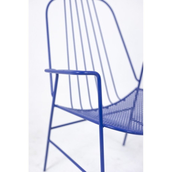 Image 1 of Paire de fauteuils vintage en fer ajouré, France 1960