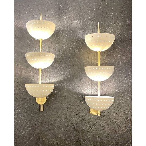 Paire d'appliques italiennes vintage