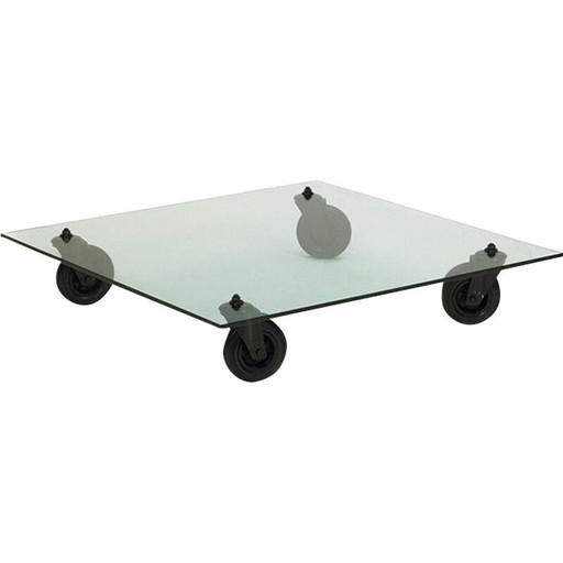 Table basse vintage par Gae Aulenti pour Fontana Arte, 1980