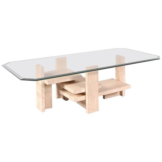 Image 1 of Table basse des années 1980 de Willy Ballez, fabriquée en Belgique