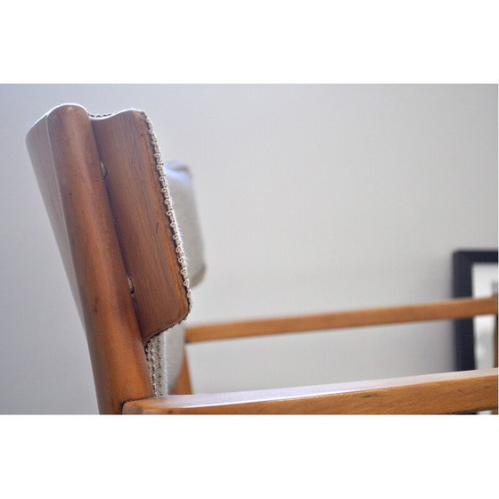 Image 1 of Chaise en teck Mid Century 1950