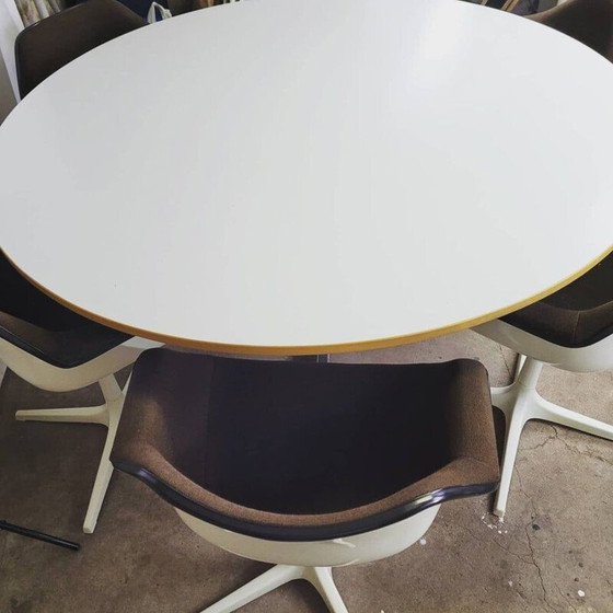 Image 1 of Ensemble de salle à manger vintage en bois par Robin et Lucienne Day pour Overman, 1967