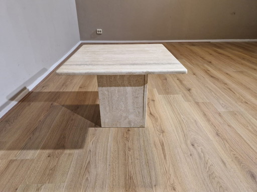 Table basse en travertin - Vintage - Design - 1970