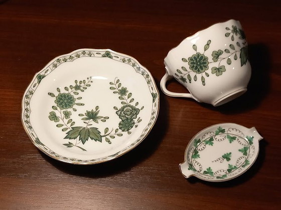 Image 1 of Cendrier Herend et assiette et coupe Hutschenreuther