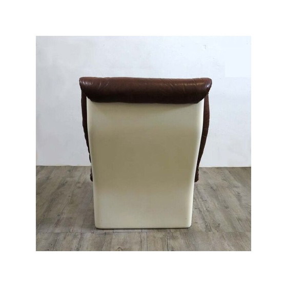 Image 1 of Ensemble de 3 chaises longues vintage avec tabouret de Airborne, France 1970