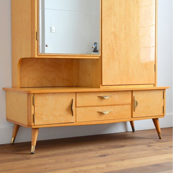 Image 1 of Armoire vintage en bois de poirier laqué, 1950