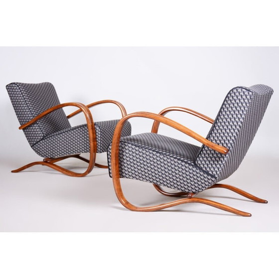 Image 1 of Paire de fauteuils Art déco vintage par Halabala pour Up Závody, années 1930