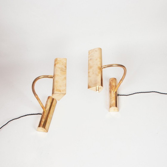 Image 1 of Paire de lampes de piano vintage danoises, années 1960