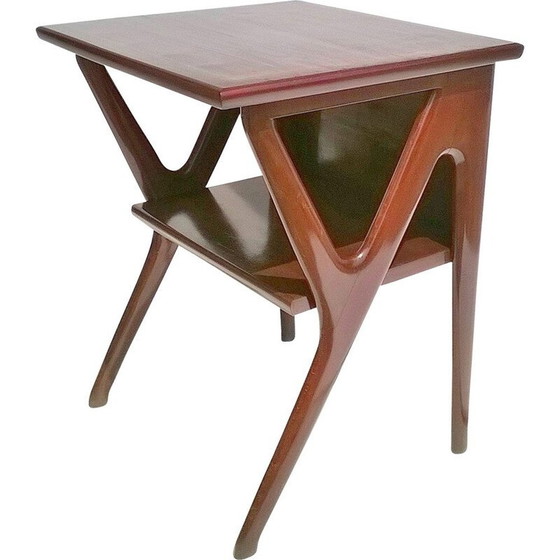 Image 1 of Table console vintage en hêtre par Ico et Luisa Parisi pour De Baggis, Italie 1951