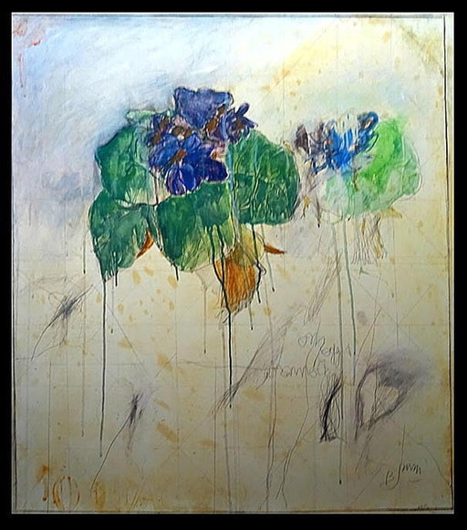 Bruno Bruni - " Fiore " - Lithographie offset - Signée à la main