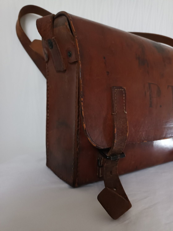 Image 1 of Sacoche Facteur Ptt France Vintage 70'S