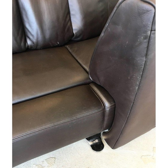 Image 1 of Vintage DeSede Leather Landscaped Sofa Model DS-106