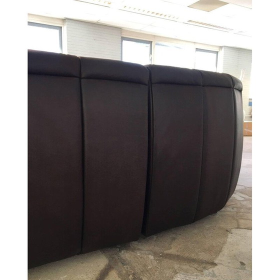 Image 1 of Vintage DeSede Leather Landscaped Sofa Model DS-106