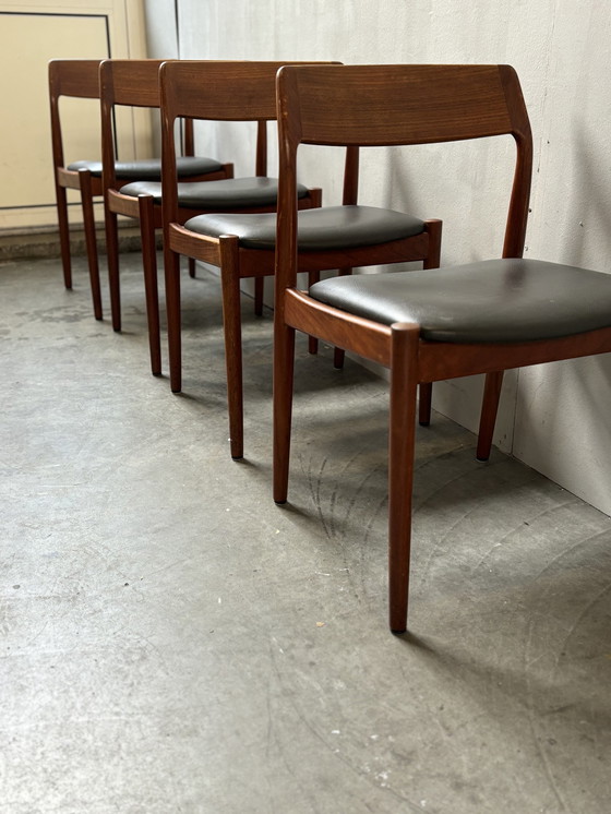 Image 1 of 4x Chaises de salle à manger vintage