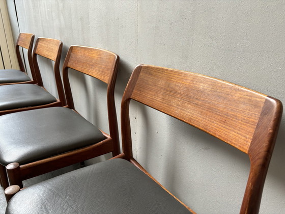 Image 1 of 4x Chaises de salle à manger vintage