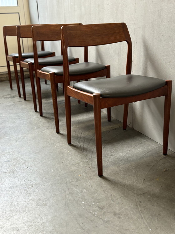 Image 1 of 4x Chaises de salle à manger vintage