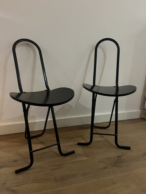 2x chaises pliantes Gastone Rinaldi