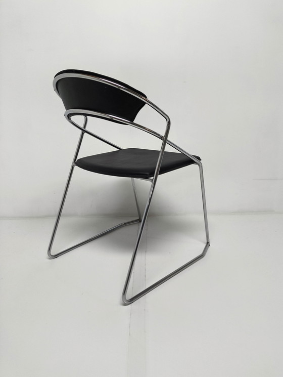 Image 1 of 6X Post Modern Wire Steel Dining Chair