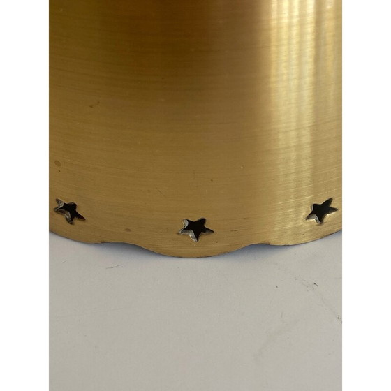 Image 1 of Ensemble de 3 lampes suspendues vintage en laiton, Danemark 1960