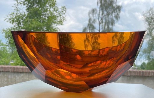 " Miel" Objet unique en verre de Tomas Brzon.