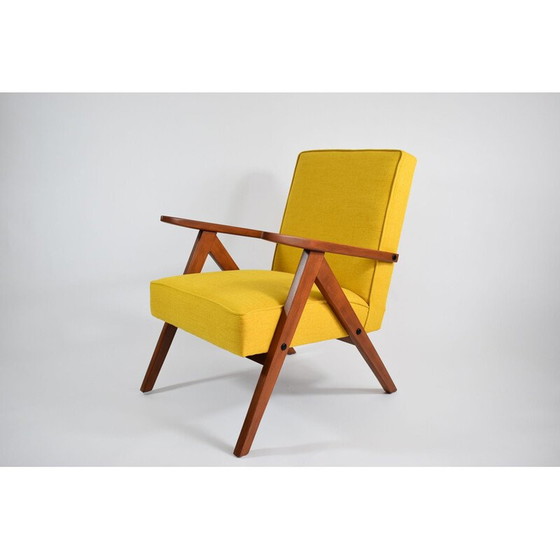 Image 1 of Fauteuil vintage polonais B310 modèle jaune 1960s