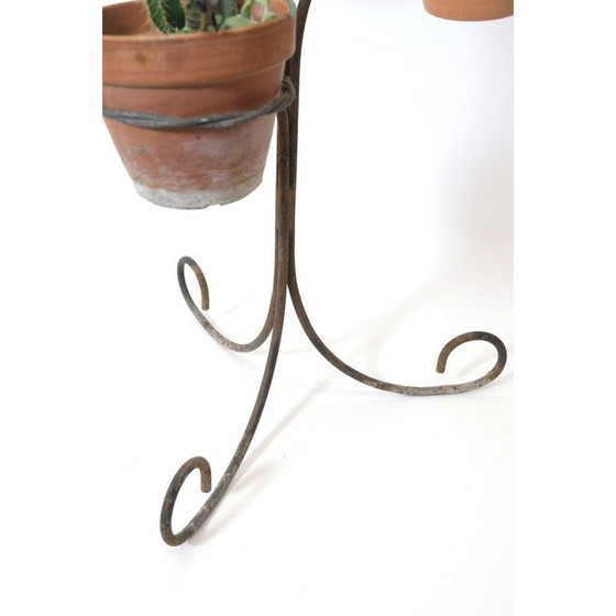 Image 1 of Jardinière vintage en métal à 3 niveaux