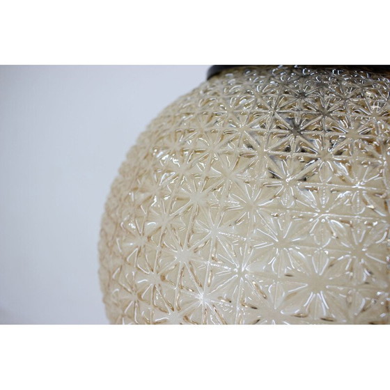 Image 1 of Pendentif globe en verre vintage, 1960