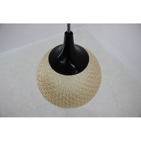 Image 1 of Pendentif globe en verre vintage, 1960