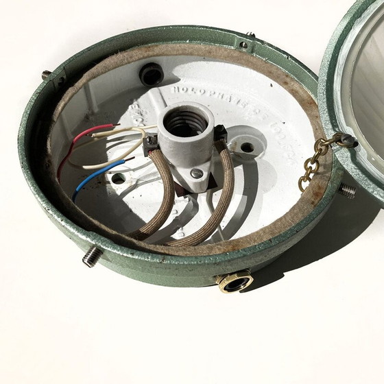 Image 1 of Plafonnier vintage Holophane E200 1950