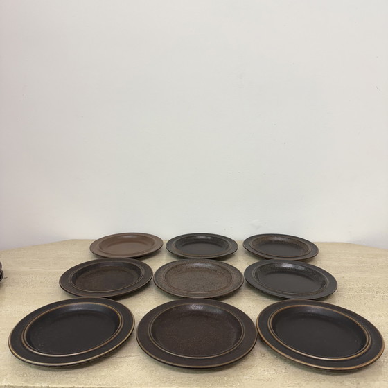 Image 1 of Set de 9 assiettes Arabia Ruska