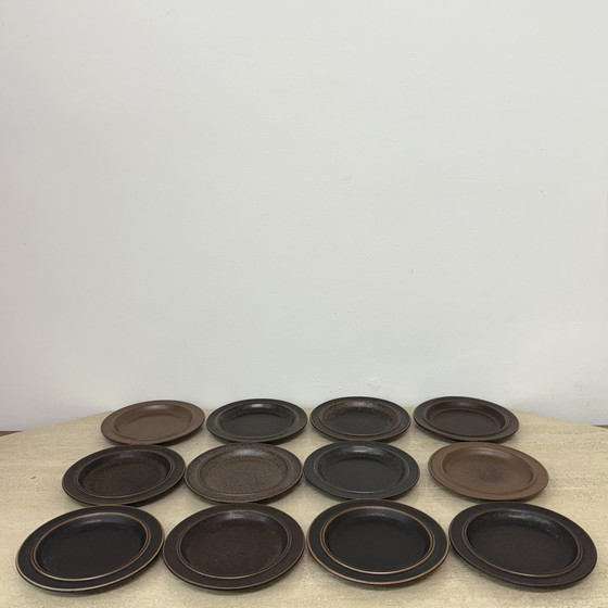 Image 1 of Set de 9 assiettes Arabia Ruska