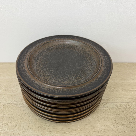 Image 1 of Set de 9 assiettes Arabia Ruska