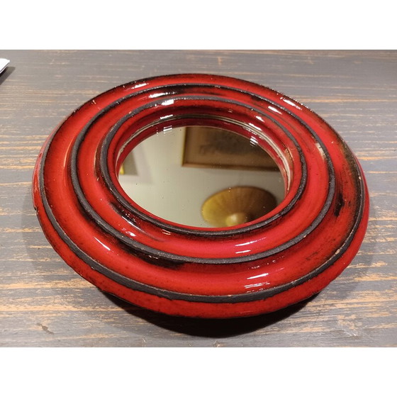 Image 1 of Miroir en céramique vintage, 1950