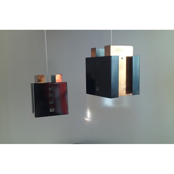 Image 1 of Paire de pendentifs vintage, Mid Century Danemark 1970