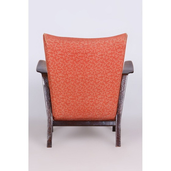 Image 1 of Fauteuil art déco vintage en chêne par Antonin Kybal, Tchécoslovaquie 1930