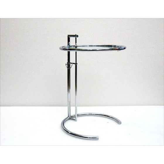 Image 1 of Tables d'appoint réglables vintage de style Eileen Gray, 1980