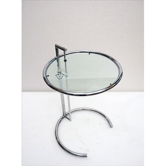Image 1 of Tables d'appoint réglables vintage de style Eileen Gray, 1980