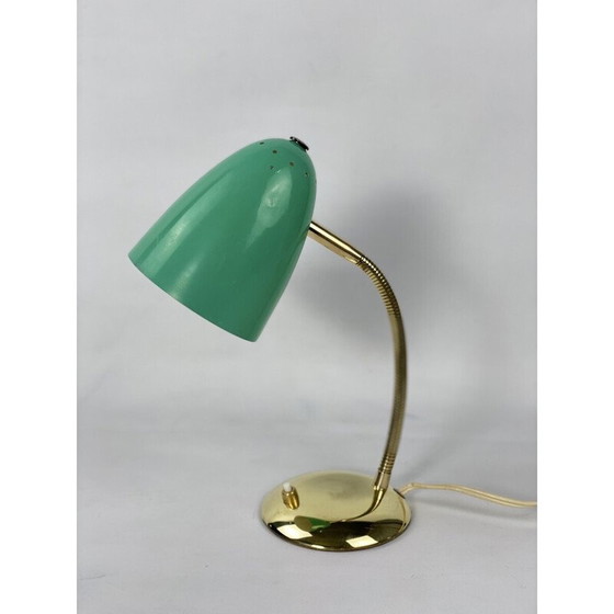 Image 1 of Lampe de table Cocotte verte en laiton, 1950