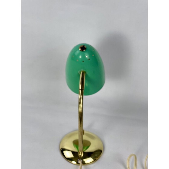 Image 1 of Lampe de table Cocotte verte en laiton, 1950