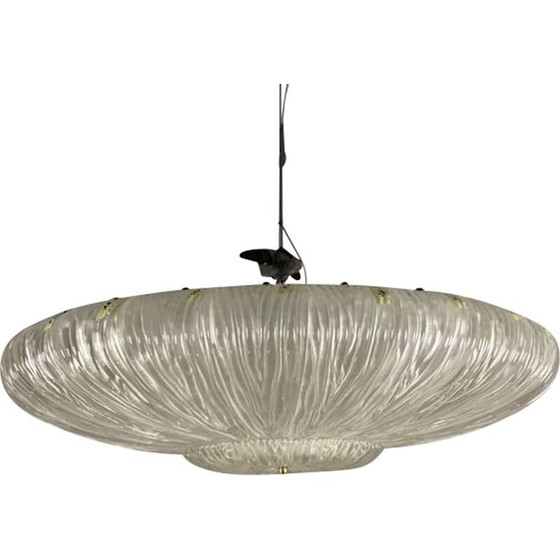 Image 1 of Lustre vintage en verre de Murano 1950