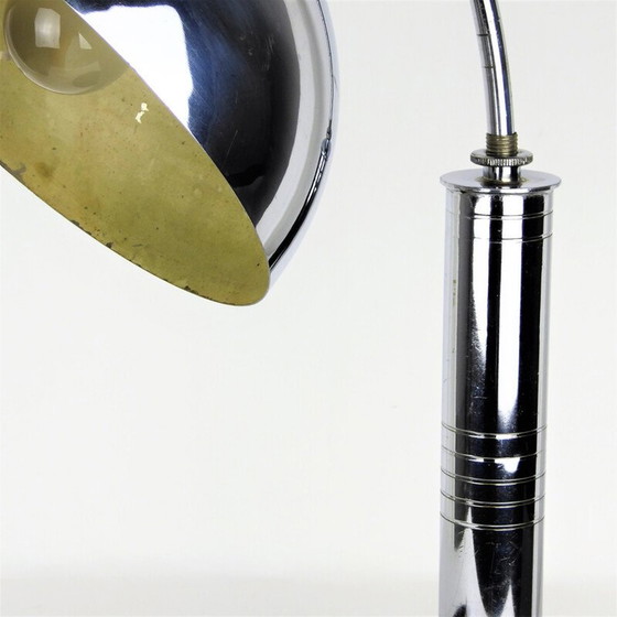 Image 1 of Lampe de bureau vintage chromée, 1930